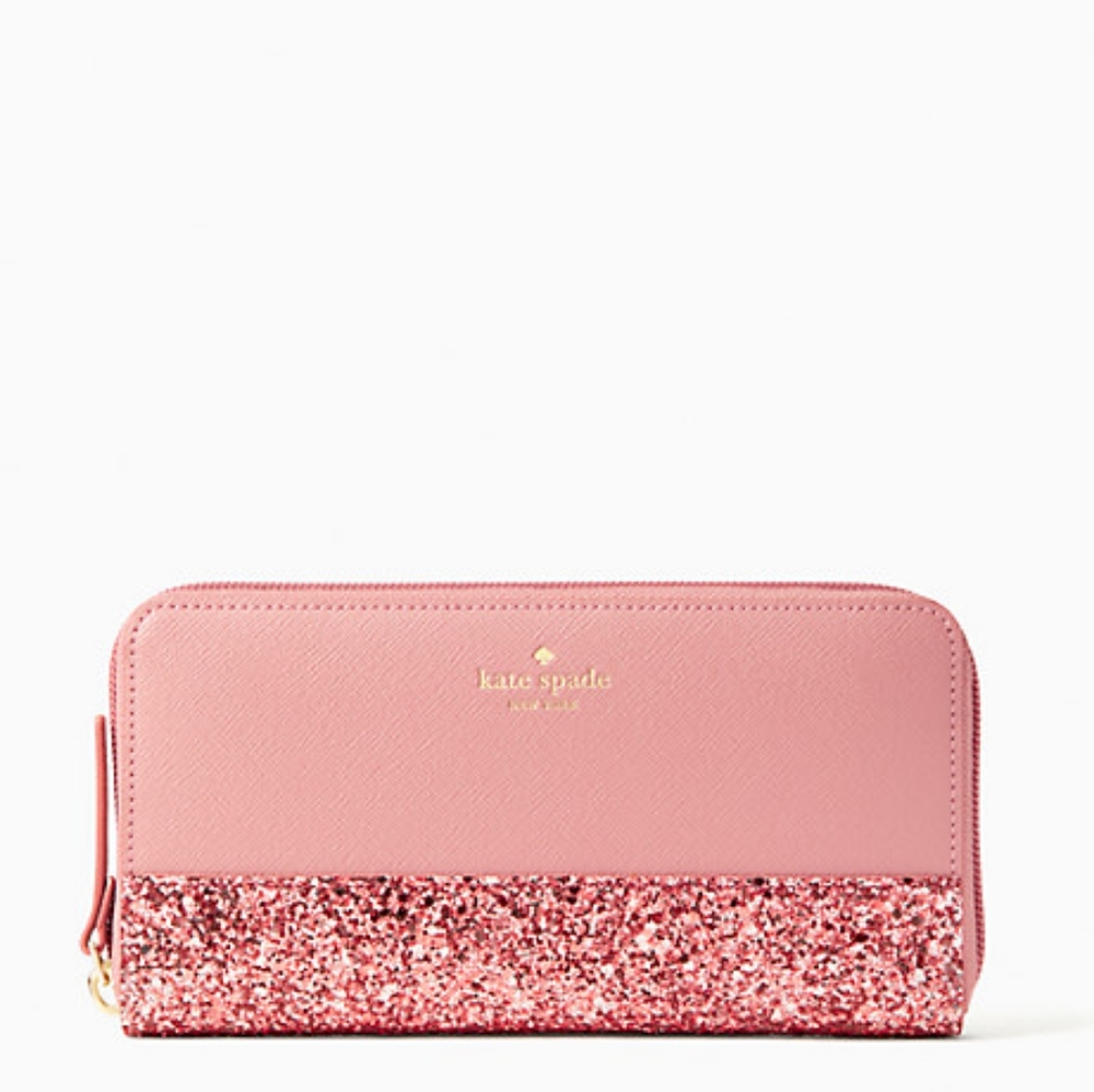 New Kate Spade glitter large wallet
